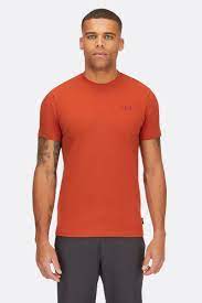 Rab Basecamp logo badge tee red clary