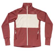 Devold Egga grid merino jkt W Marsala