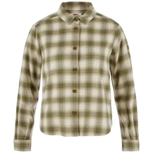 Fjällräven Boxy flannel shirt W green