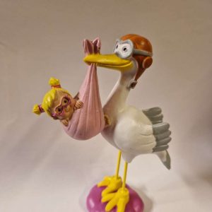 Stork med baby