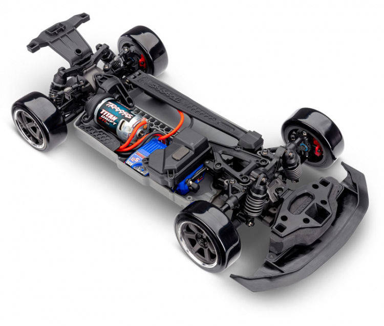TRAXXAS4-TEC Drift 2WD Mustang XL-5 TQi Black - Image 6
