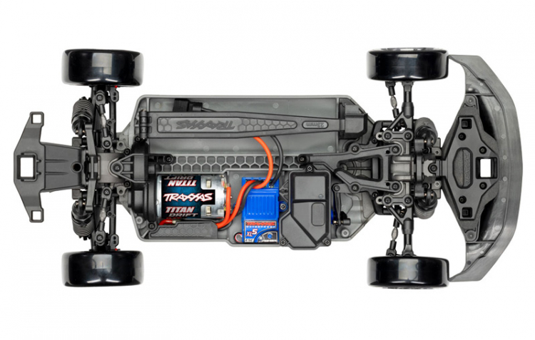 TRAXXAS4-TEC Drift 2WD Mustang XL-5 TQi Black - Image 7